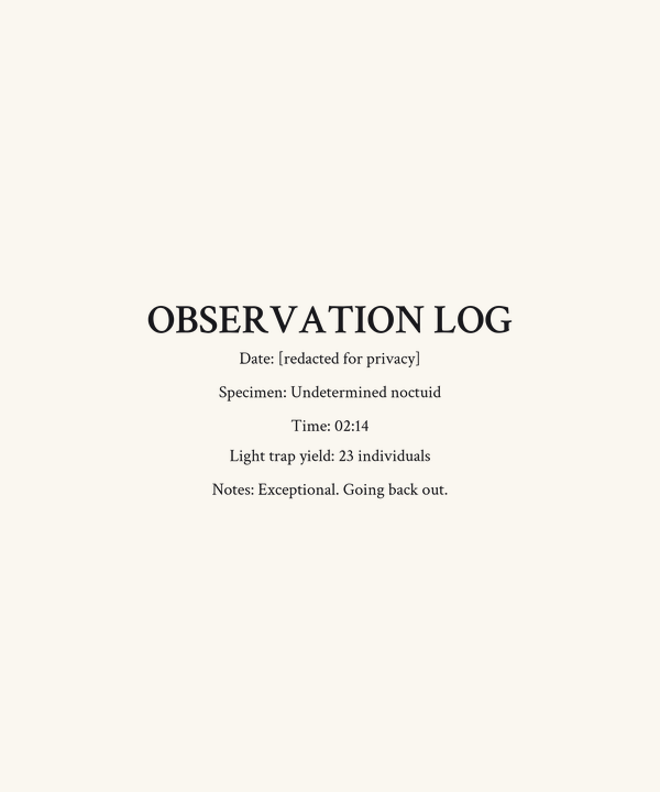 Moth Observation Log Shirt — Vintage Entomology Tee, Citizen Science N