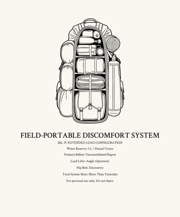 Rucking Field Load Diagram Shirt — Funny Ruck March Technical Tee, Wei